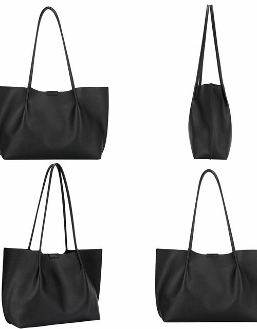 Load image into Gallery viewer, ZFZGFRCS Faux Leather Tote Bag Large Beige Handbag with Wallet
