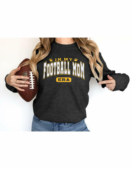 Load image into Gallery viewer, BANGELY Women's Football Mom Sweatshirt Crewneck Long Sleeve Dark Grey - XXL
