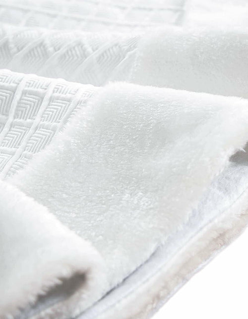 Load image into Gallery viewer, USILAND Christmas Tree Skirt White Faux Fur Rhombus Texture Size 32
