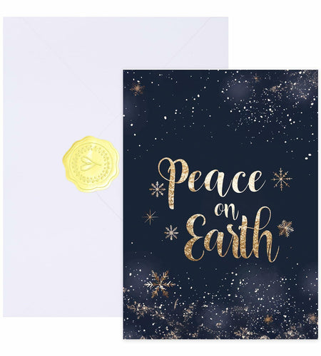 Christmas Cards 6x8in Watercolor Art with Envelopes & Stickers 1 PCS