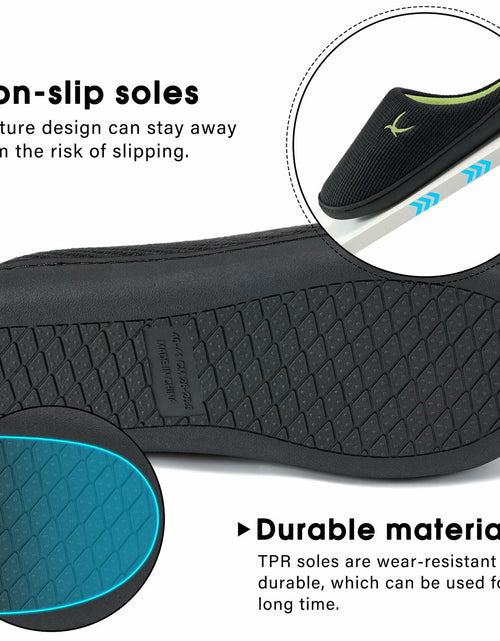 Load image into Gallery viewer, Reimferce Women Slippers Memory Foam Non Slip Indoor Outdoor Size 46/47
