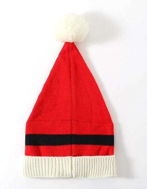 Load image into Gallery viewer, INOGIH Christmas Santa Hat Knitted Beanie Pom Pom Winter Cap Unisex - Size M
