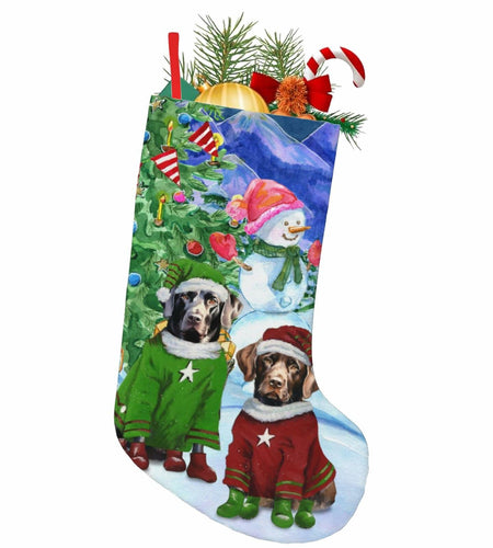 MOLAIGIN Christmas Black Labrador Chocolate lab Santa Dog Retriever 18 Inches