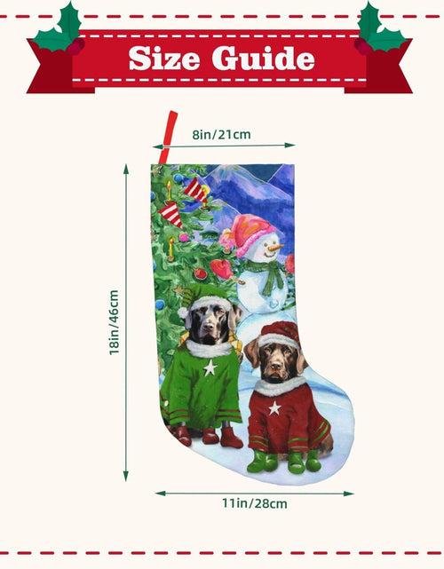 Load image into Gallery viewer, MOLAIGIN Christmas Black Labrador Chocolate lab Santa Dog Retriever 18 Inches
