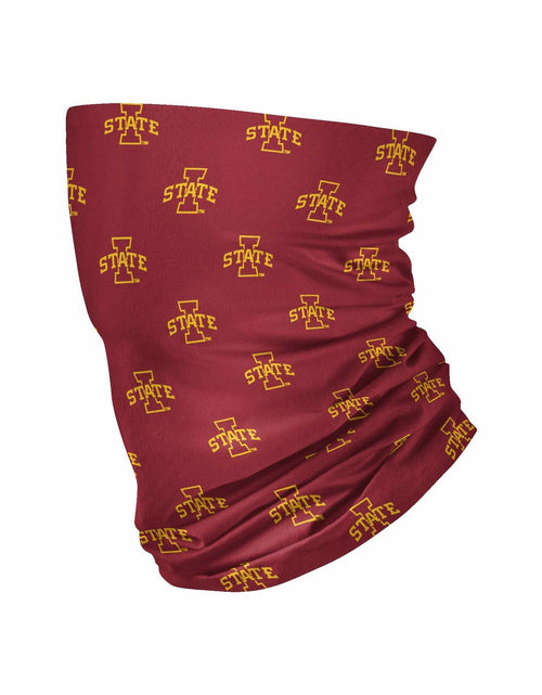 Load image into Gallery viewer, FOCO Iowa State Cyclones NCAA Mini Print Logo Gaiter Scarf Large Size L
