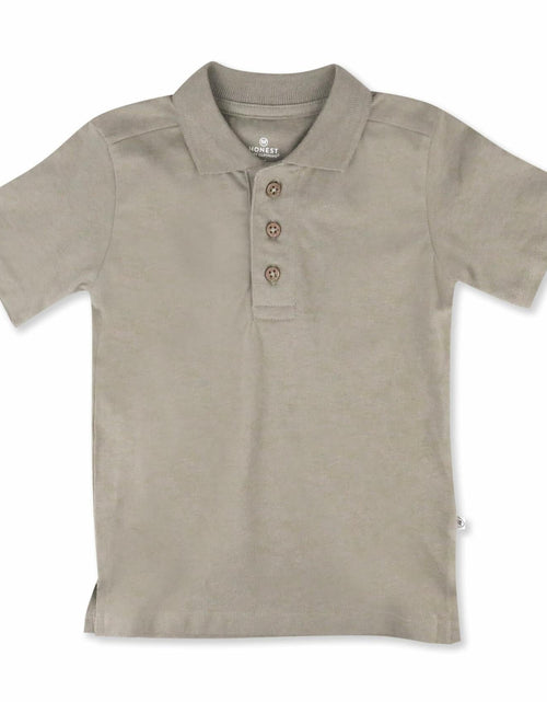 Load image into Gallery viewer, HonestBaby Polo T-Shirt Organic Cotton Infant Unisex Khaki - Size Newborn
