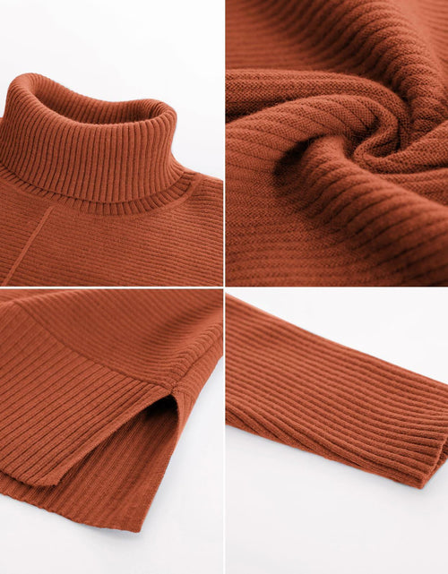Load image into Gallery viewer, Hanna Nikole Plus Size Cowl Neck Sweater Long Sleeve Orange Size 16
