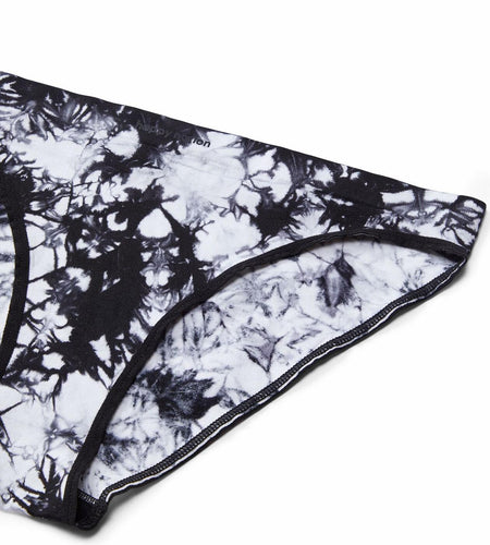 Happy Nation Girls Cool & Comfy Seamless Bikini Underwear Black Tie Dye Size L
