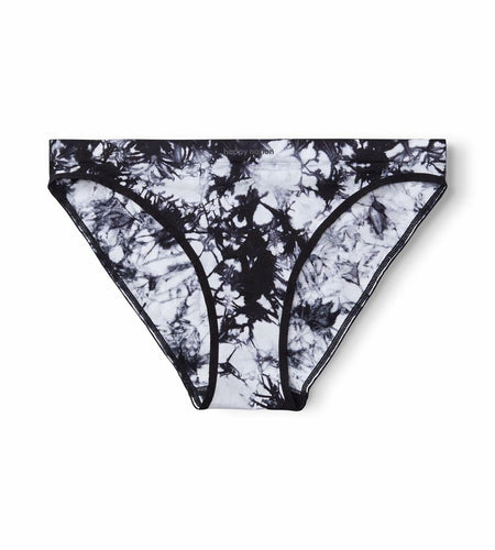 Happy Nation Girls Cool & Comfy Seamless Bikini Underwear Black Tie Dye Size L
