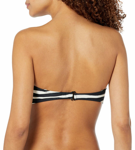 Skye Women's Hilda Bandeau Bikini Top Black Molded Cups Size Standard