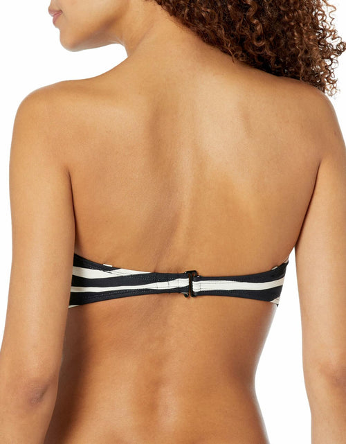 Load image into Gallery viewer, Skye Women's Hilda Bandeau Bikini Top Black Molded Cups Size Standard
