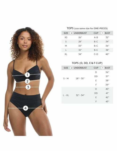 Load image into Gallery viewer, Skye Women's Hilda Bandeau Bikini Top Black Molded Cups Size Standard
