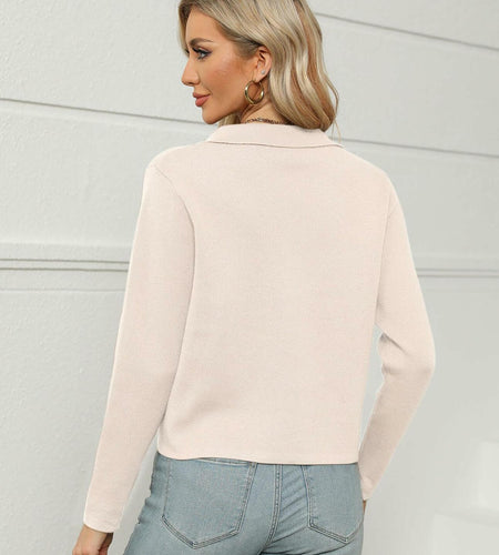 BZB Womens Cardigan Sweater Long Sleeve Open Front Knit White - Size XXL
