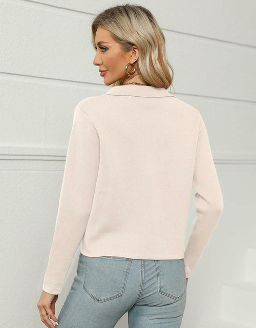 Load image into Gallery viewer, BZB Womens Cardigan Sweater Long Sleeve Open Front Knit White - Size XXL
