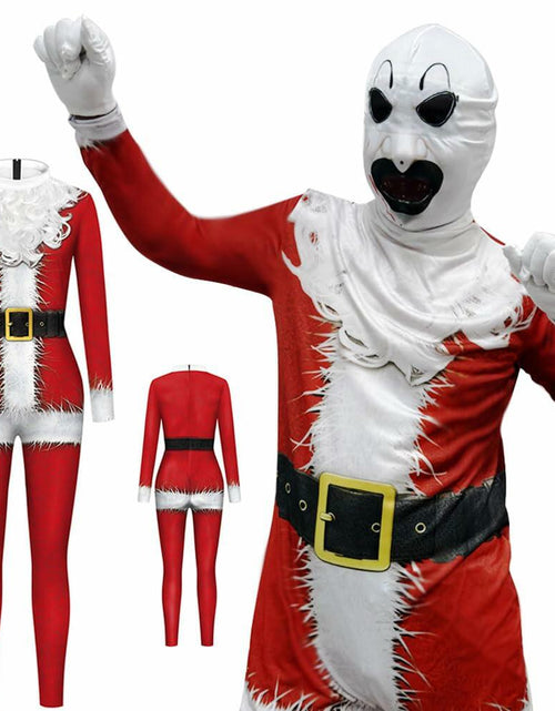Load image into Gallery viewer, VSAEJO Halloween Clown Costume Jumpsuit Mask Set Adults Size L
