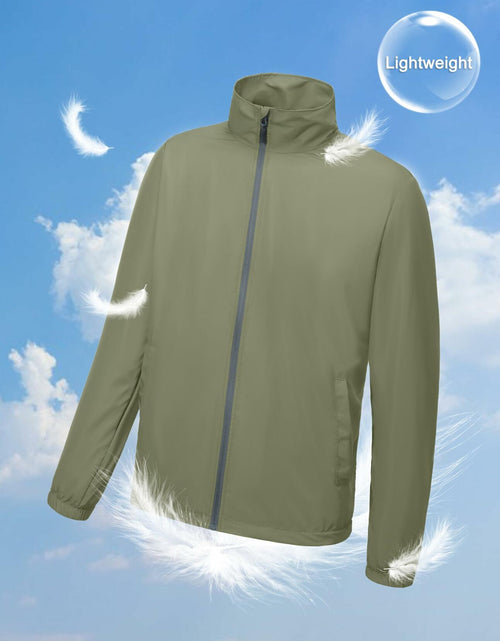 Load image into Gallery viewer, Little Donkey Andy Men's Windbreaker Jacket Lightweight Water-resistant Sage XL
