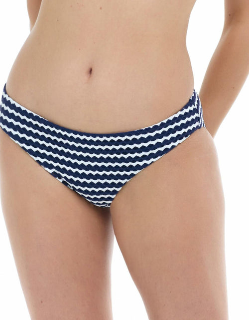 Load image into Gallery viewer, Skye Melanie Low Rise Bikini Bottom Breaking Waves Stripe Size XL
