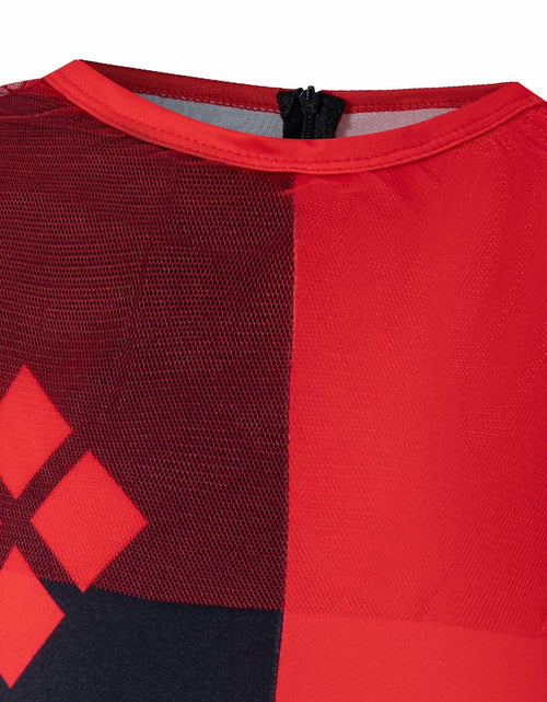 Load image into Gallery viewer, Yruiz Girl Halloween Clown Jumpsuit Red Black Long Sleeves Size 5-6Y
