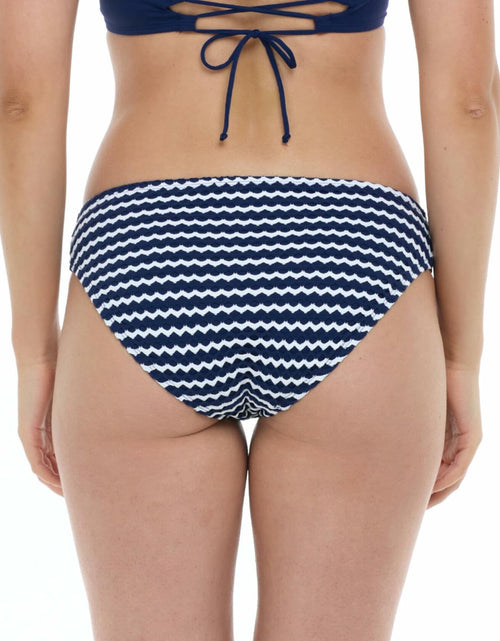 Load image into Gallery viewer, Skye Melanie Low Rise Bikini Bottom Breaking Waves Stripe Size XL
