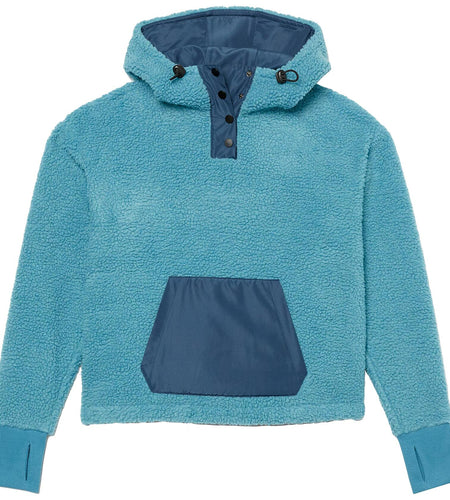 Amazon Essentials Women's Teddy Fleece Hoodie Jacket Teal Blue Size 1X