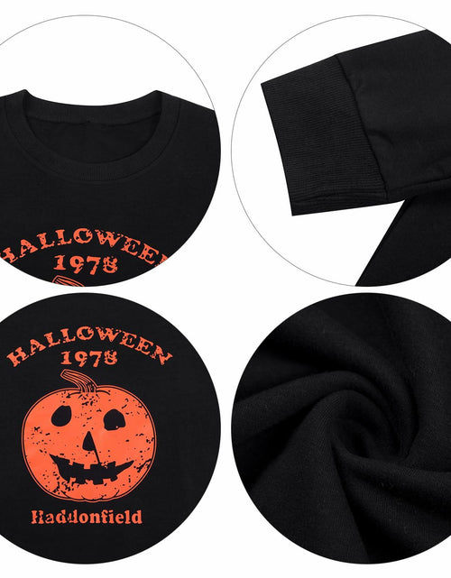Load image into Gallery viewer, KIMSOONG Womens Oversized Halloween Pumpkin Sweatshirt Apricot Size XL
