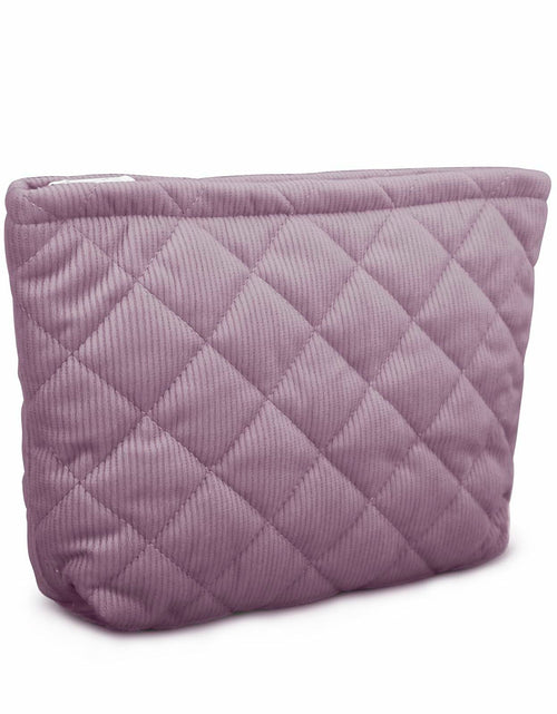 Load image into Gallery viewer, E-Tree Makeup Organizer Bag Soft-sided Zippered Pouch Purple
