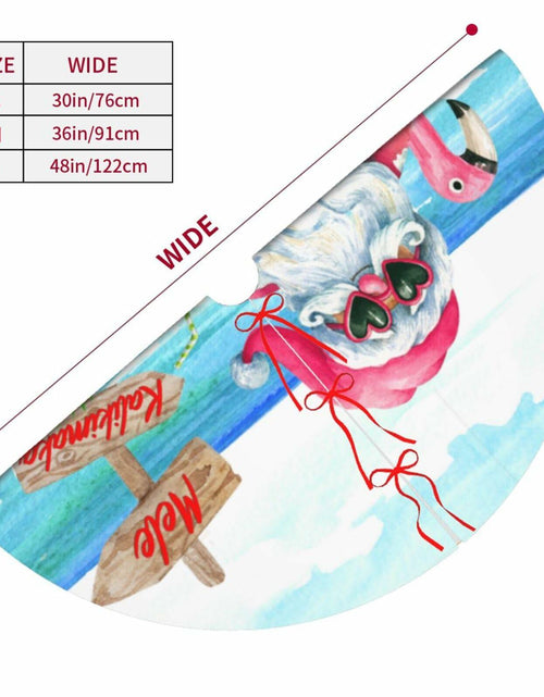 Load image into Gallery viewer, Mele Kalikimaka 36" Christmas Tree Skirt Soft Holiday Decor Xmas
