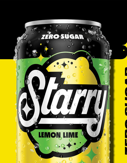 Load image into Gallery viewer, BestBy02/25 Starry Zero Sugar Lemon Lime Soda Caffeine Free Mini Cans 7.5oz 10pk
