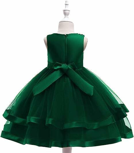 Load image into Gallery viewer, guchoo Girls Christmas Flower Dress Green Size 70 Special Occasion
