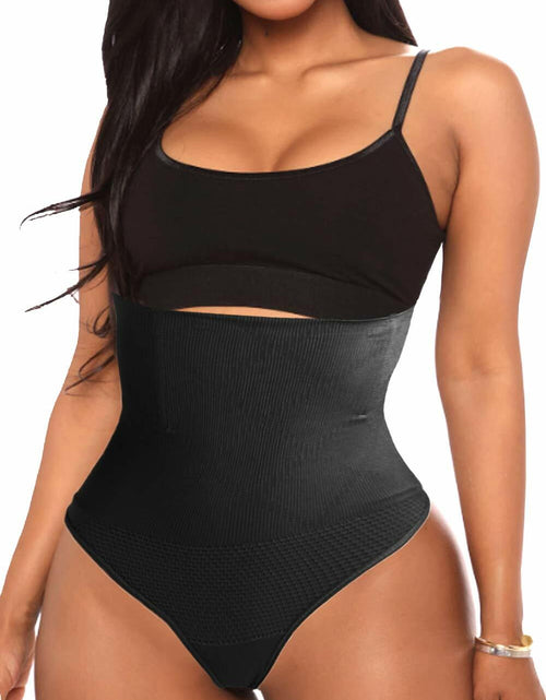 Load image into Gallery viewer, VENDAU Women's Tummy Control Thong Body Shaper Waist Black - Size Medium Large
