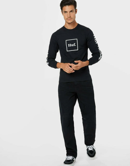 Load image into Gallery viewer, HUF Mens Domestic LS Tee T-Shirt Black Size Small US
