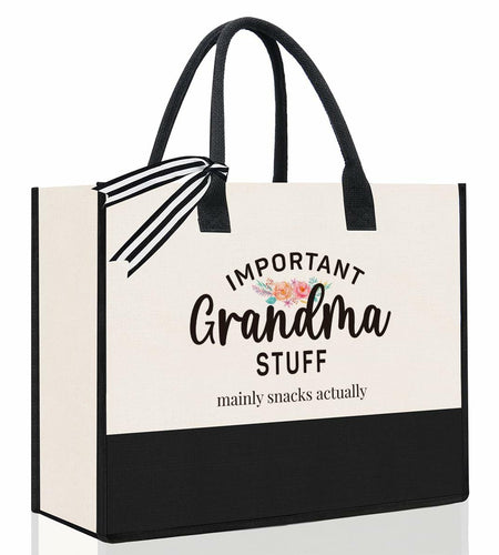 YUANHAO Grandma Tote Bag Large Beach Travel Gift Mothers Day Nana Gift