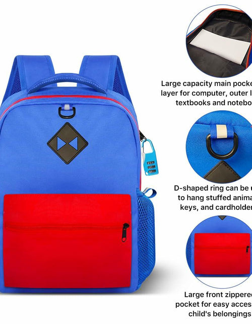 Load image into Gallery viewer, DGOOH Superhero Kids Backpack 16'' Cartoon School Bag Boys Girls
