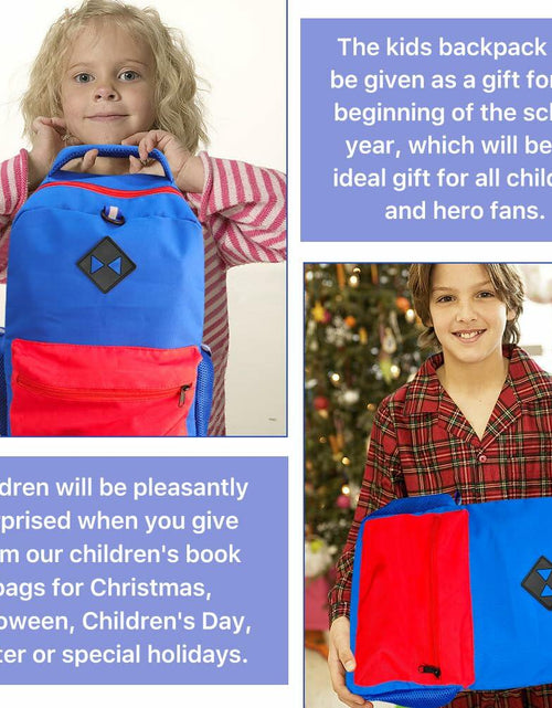 Load image into Gallery viewer, DGOOH Superhero Kids Backpack 16'' Cartoon School Bag Boys Girls

