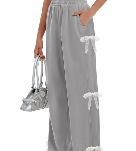 Yousify Women's Wide Leg Sweatpants High Waisted Baggy with Pockets - Size XXL