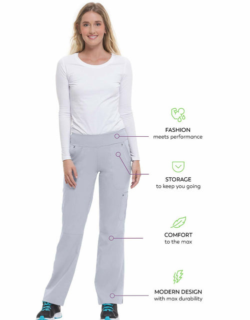 Load image into Gallery viewer, Healing Hands Women's Scrub Pant Tori Cargo 5 Pockets 2-Way Stretch Grey - 2XL

