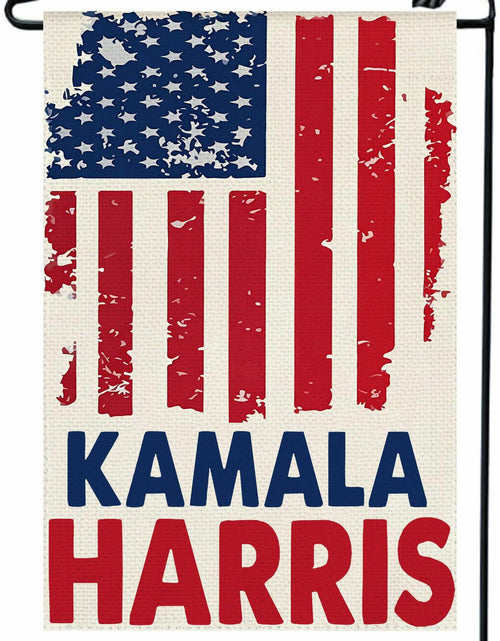 Load image into Gallery viewer, Kamala Harris 2024 Garden Flag 12x18 Inch Blue Double Sided Yard Decor
