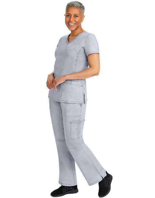 Load image into Gallery viewer, Healing Hands Women's Scrub Pant Tori Cargo 5 Pockets 2-Way Stretch Grey - 2XL
