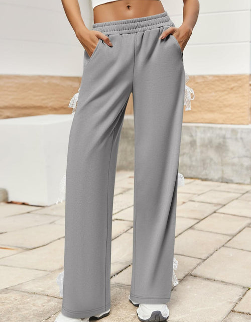 Load image into Gallery viewer, Yousify Women's Wide Leg Sweatpants High Waisted Baggy with Pockets - Size XXL
