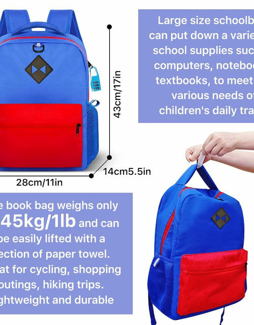 Load image into Gallery viewer, DGOOH Superhero Kids Backpack 16'' Cartoon School Bag Boys Girls
