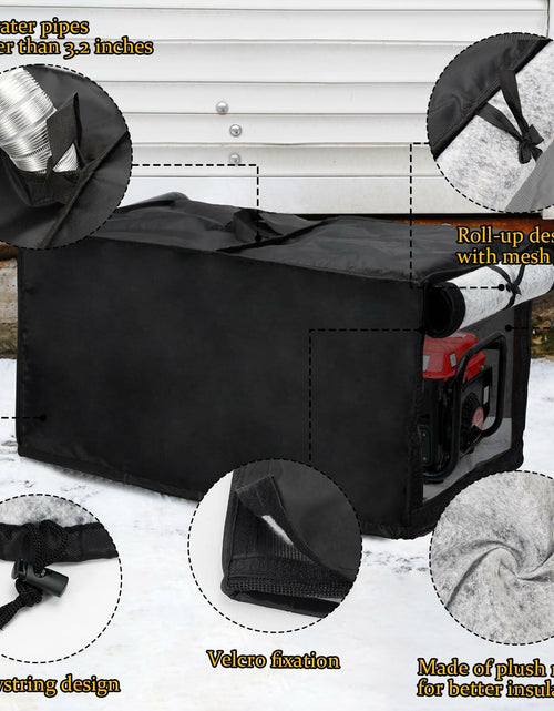 Load image into Gallery viewer, Outdoor Pool Heater Cover Waterproof Plush Lining 24x11x11in
