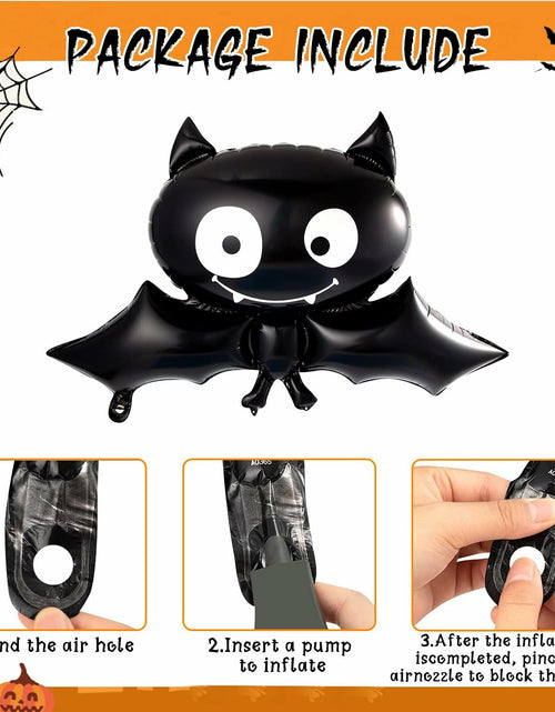 Load image into Gallery viewer, Halloween DIY Party Supplies Arch Kit with Cobweb BOO Spider Skeleton Balloons

