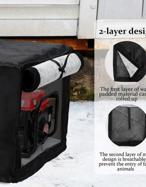 Load image into Gallery viewer, Outdoor Pool Heater Cover Waterproof Plush Lining 24x11x11in
