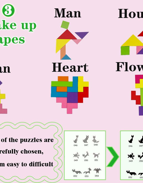 Load image into Gallery viewer, Wooden Blocks Magnetic Puzzle Game Montessori Toy Colorful 3D Brain Teaser
