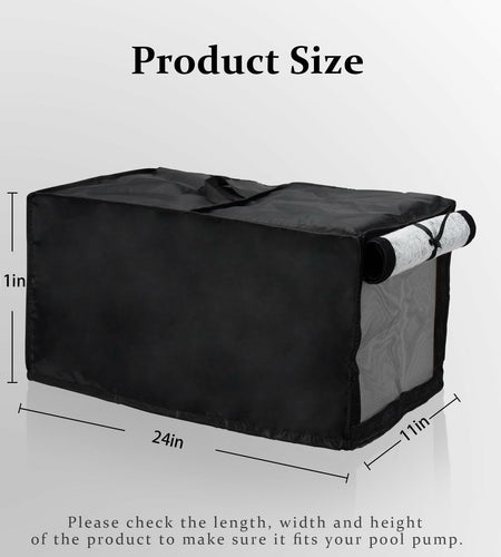 Outdoor Pool Heater Cover Waterproof Plush Lining 24x11x11in