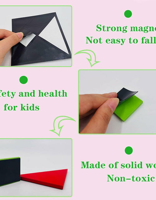 Load image into Gallery viewer, Wooden Blocks Magnetic Puzzle Game Montessori Toy Colorful 3D Brain Teaser
