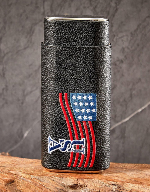 Load image into Gallery viewer, WANTHER Leather Cigar Case Travel Humidor Kit Cedar-Lined Accessories
