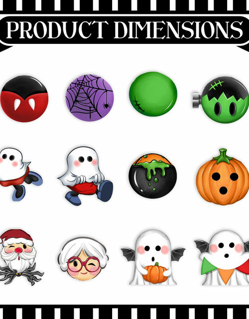 Load image into Gallery viewer, Bolisom 36 Pc Halloween Christmas Tree Ornaments Ghost Pumpkin Gold Rope
