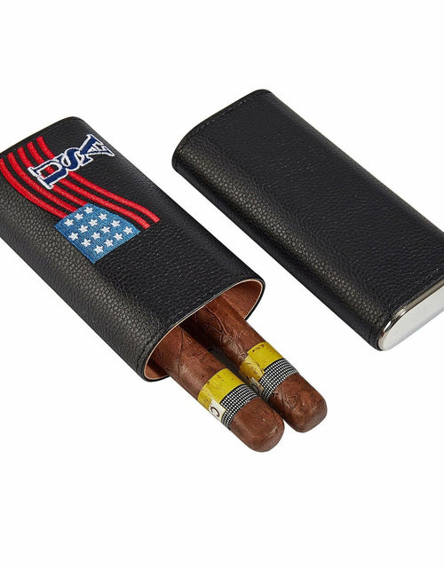 Load image into Gallery viewer, WANTHER Leather Cigar Case Travel Humidor Kit Cedar-Lined Accessories
