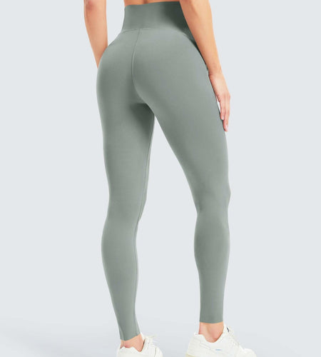 BONVIGOR Women's Maternity Leggings Over Belly Bump Full Length Yoga Pants - L
